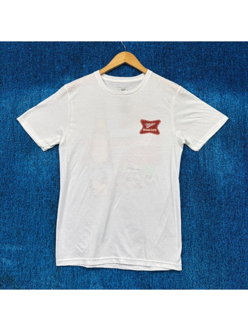 Miller High Life Champagne Of Beer White T-Shirt Size Small